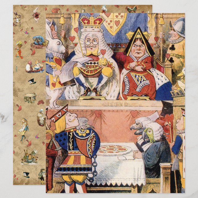 Alice im Wunderland, Knave of Heart Scrapbook (Vorne/Hinten)