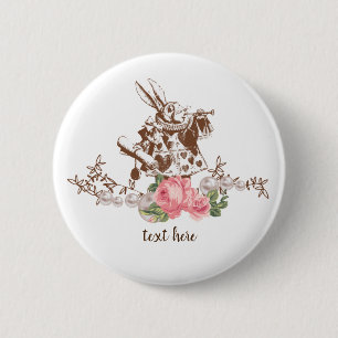 Alice im Wunderland Knopf Button