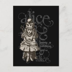 Alice Im Wunderland Königin Alice Grunge (Einzelst Postkarte