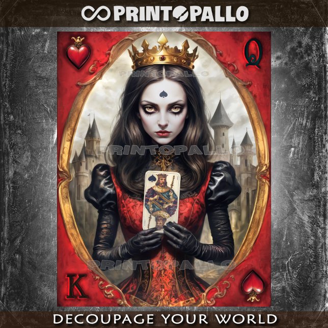 Alice im Wunderland - Königin des Herzens Seidenpapier (Von Creator hochgeladen)