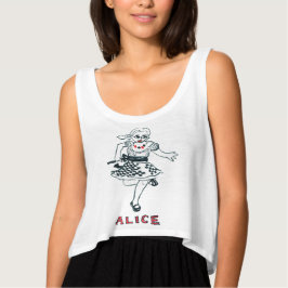 Alice im Wunderland Kunsthandwerkskropp T-Shirt