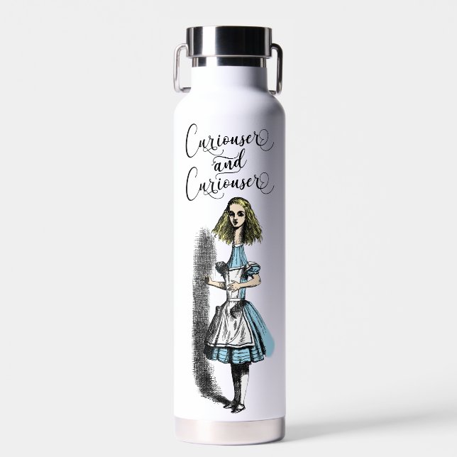 Alice im Wunderland Kuriouser und Kuriouser Trinkflasche (Vorne)