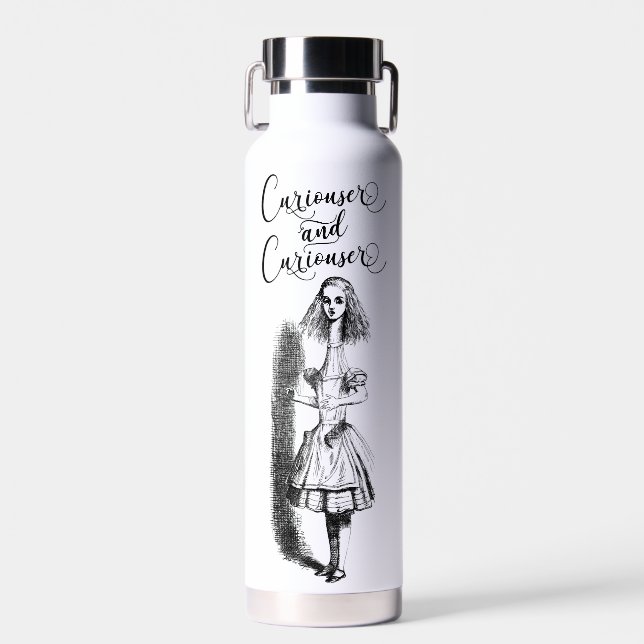 Alice im Wunderland Kuriouser und Kuriouser Trinkflasche (Vorne)
