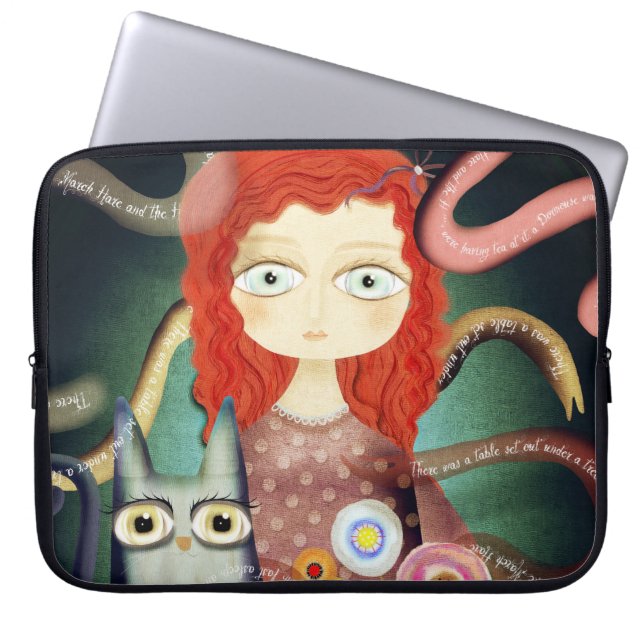 Alice im Wunderland Laptopschutzhülle (Vorderseite)