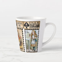 Alice im Wunderland Latte Tasse