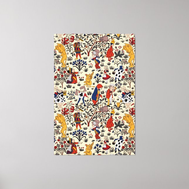 Alice im Wunderland Leinwanddruck (Vorderseite)