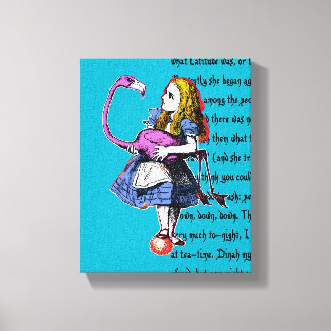 Alice im Wunderland Leinwanddruck (Vorderseite)