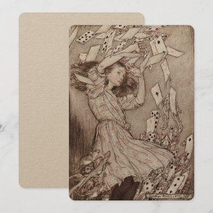 Alice im Wunderland Lewis Carroll Rackham Einladung