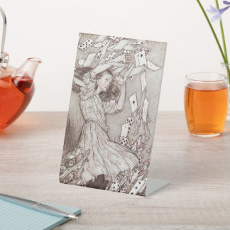 Alice im Wunderland Lewis Carroll Rackham Sockelschild