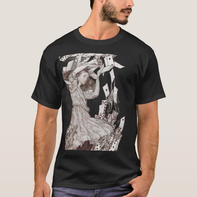 Alice im Wunderland Lewis Carroll Rackham T-Shirt (Vorderseite)