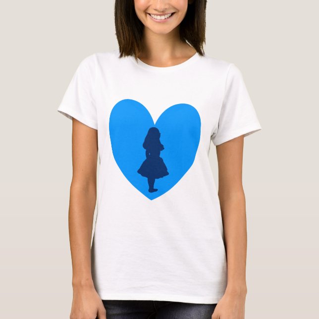 Alice im Wunderland-Liebe T-Shirt (Vorderseite)