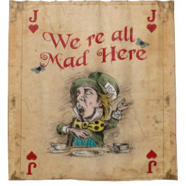 Alice im Wunderland, Mad Hatter Jack des Herzens Duschvorhang
