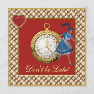 Alice im Wunderland Mad Hatter Tee Party lädt ein Einladung