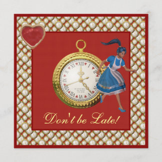 Alice im Wunderland Mad Hatter Tee Party lädt ein Einladung