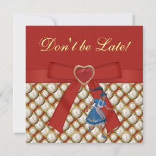 Alice im Wunderland Mad Hatter Tee Party lädt ein Einladung