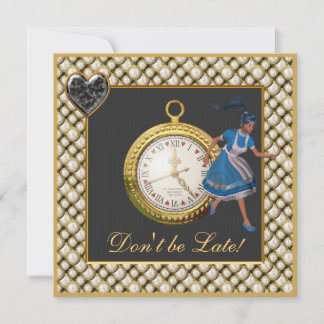 Alice im Wunderland Mad Hatter Tee Party lädt ein Einladung