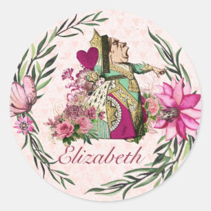 Alice im Wunderland Mad Hatters Tee Party Custom Runder Aufkleber