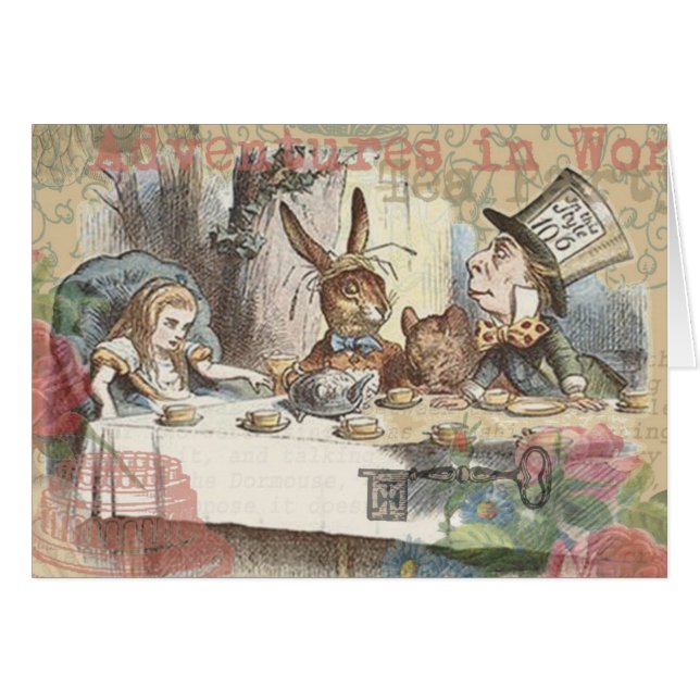 Alice im Wunderland Mad Tea Party (Vorderseite (Horizontal))