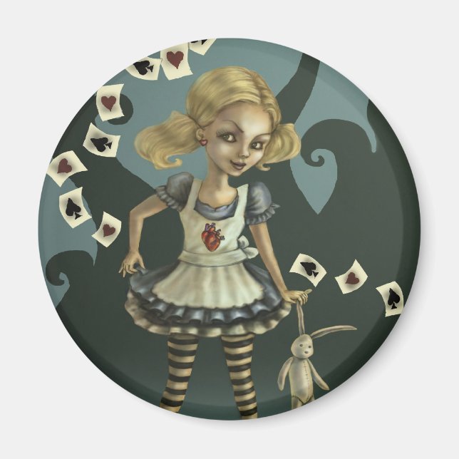 Alice im Wunderland Magnet (Vorne)