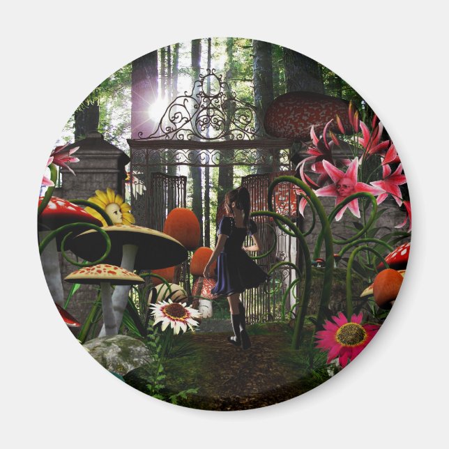 Alice im Wunderland-Magnet Magnet (Vorne)