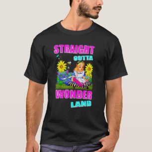 Alice im Wunderland-Männer Frauen Kinder im Freie T-Shirt