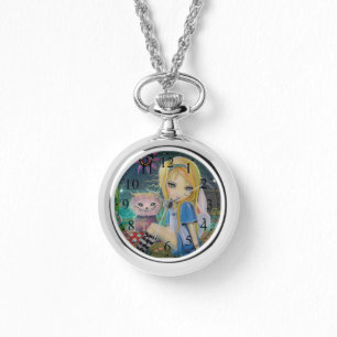 Alice im Wunderland Märchen Süße Mädchen-Uhr Armbanduhr