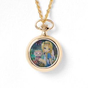 Alice im Wunderland Märchen Süße Mädchen-Uhr Armbanduhr