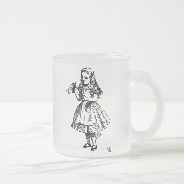 Alice im Wunderland Mattglastasse (Rechts)