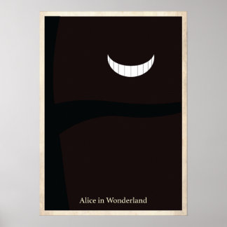 Alice im Wunderland Minimalistisch Poster