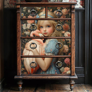 Alice im Wunderland mit Flamingo Seidenpapier