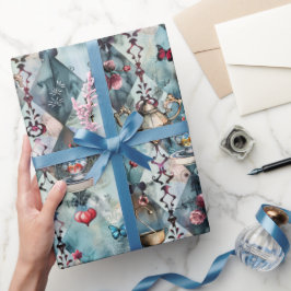 Alice im Wunderland Muster Geschenkpapier
