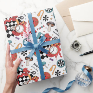 Alice im Wunderland-Muster Geschenkpapier