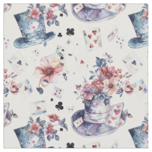 Alice im Wunderland Musterstoff Stoff