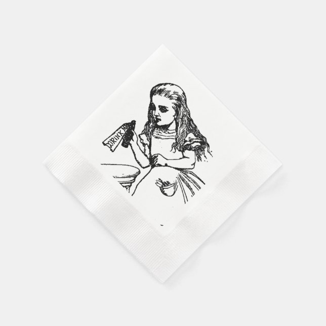 Alice im Wunderland Napkins Serviette (Ecke)