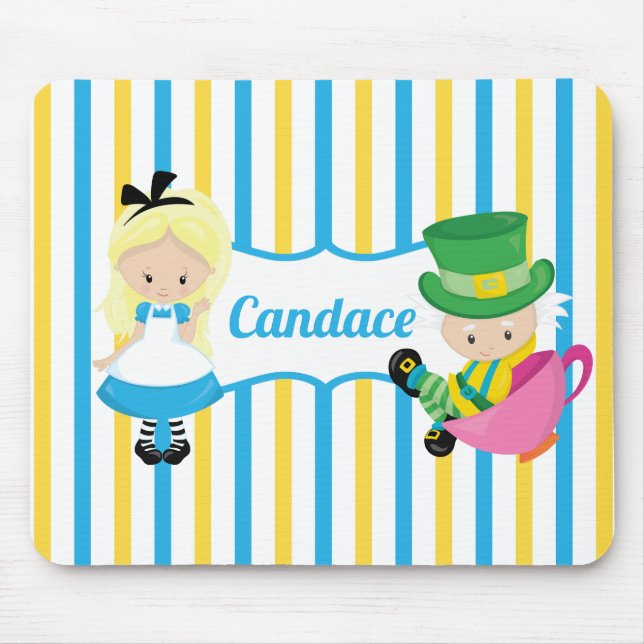 Alice im Wunderland Niedliche Kids Mousepad (Vorne)