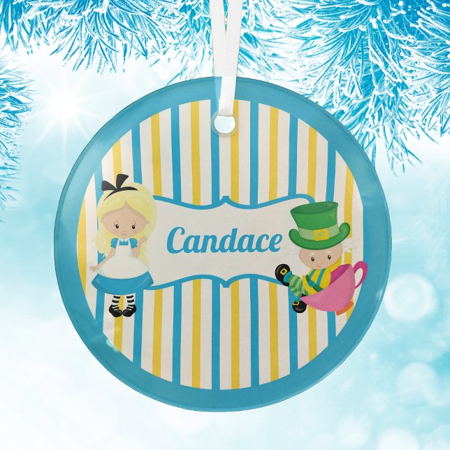Alice im Wunderland Niedliche Kids Weihnachten Ornament Aus Glas (Von Creator hochgeladen)
