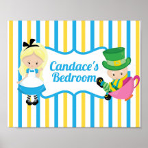 Alice im Wunderland Niedliche Personalisierte Kind