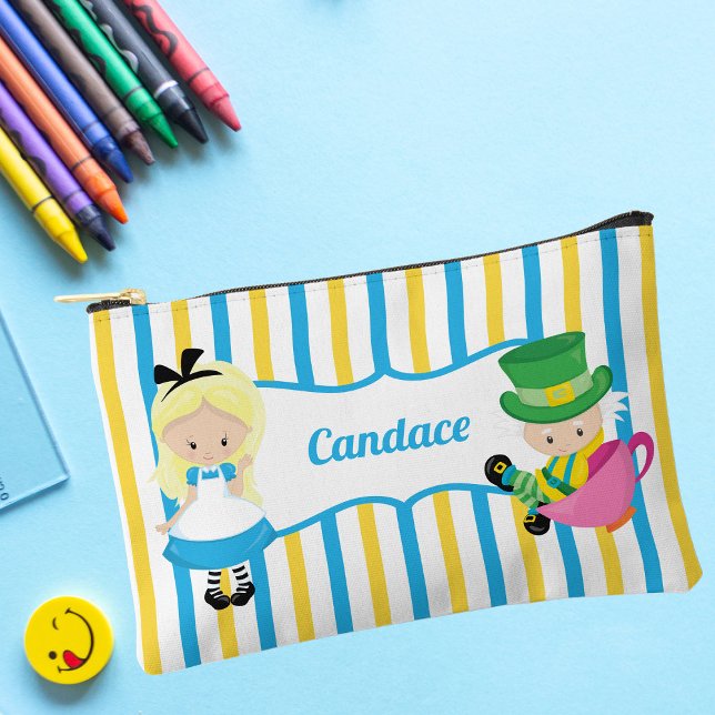 Alice im Wunderland Niedliche Personalisierte Mädc Zubehörtasche (Von Creator hochgeladen)