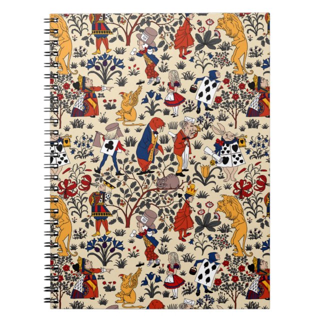 Alice im Wunderland Notizblock (Vorderseite)