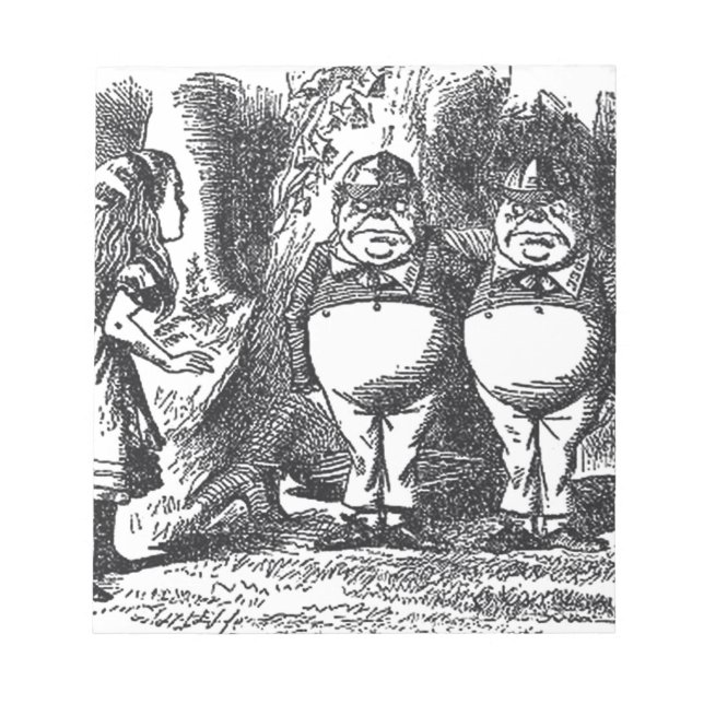 Alice im Wunderland Notizblock (Vorderseite)