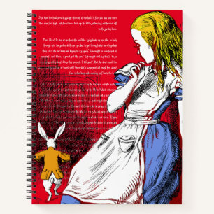 Alice im Wunderland Notizbuch