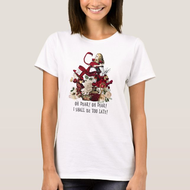 Alice im Wunderland Nr. 102 Red Series T-Shirt (Vorderseite)