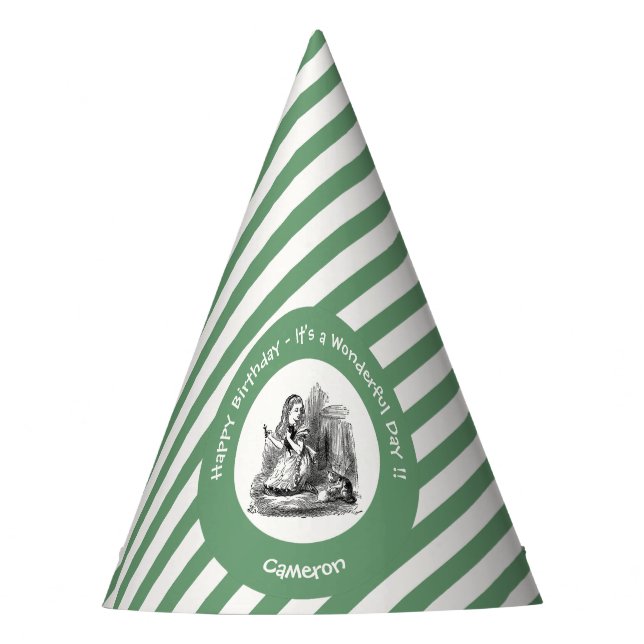 Alice im Wunderland Party - Alice und das Kitten Partyhütchen (Vorderseite)