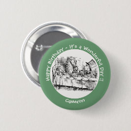 Alice im Wunderland Party - Mad Hatters Tea Party Button