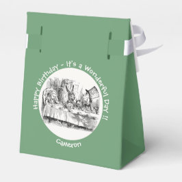 Alice im Wunderland Party - Mad Hatters Tea Party Geschenkschachtel