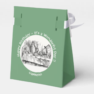 Alice im Wunderland Party - Mad Hatters Tea Party Geschenkschachtel