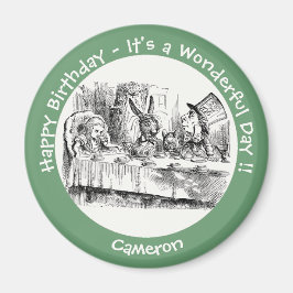 Alice im Wunderland Party - Mad Hatters Tea Party Magnet