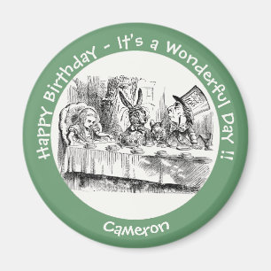 Alice im Wunderland Party - Mad Hatters Tea Party Magnet