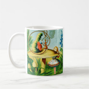 Alice im Wunderland - Pilz , saß eine Raupe Kaffeetasse