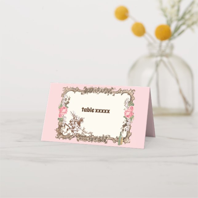 Alice im Wunderland, Platzkarte (Vorderseite)